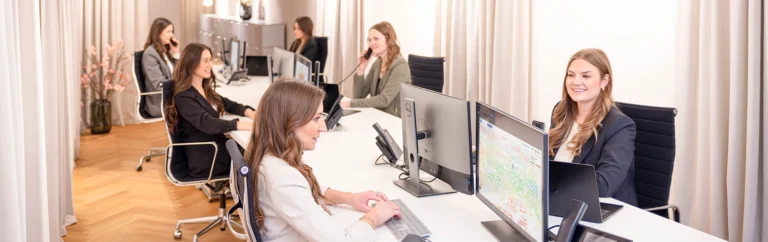 Büro Arbeitsplatz bei Immopartner