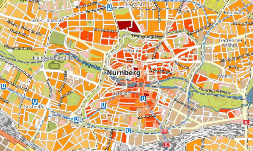 Wonlagenkarte Nürnberg